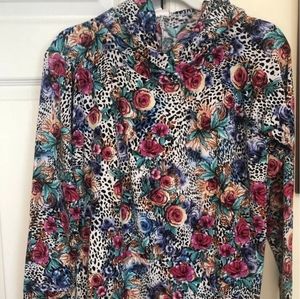 Lularoe M Floral Amber Hoodie New